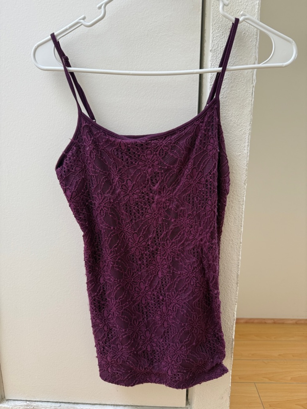 Ann Taylor Plum Lace Camisole